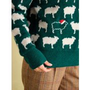 Fleece Navidad Intarsia Knitted Jumper