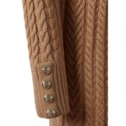 Windsor Cable Mini Dress - Dark Camel