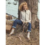 Reversible Faux Fur Brown/Cream Padded Gilet