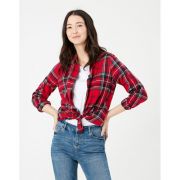 Lorena Longline Brushed Woven Shirt