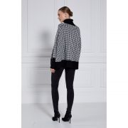 Kingsbury Cape Knit - Houndstooth