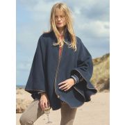 Heritage Navy Fleece Longline Cape