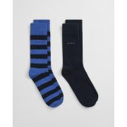 2-Pack Barstripe & Solid Socks