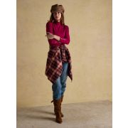 Amy Ribbed Long Sleeve High Neck Jersey Top