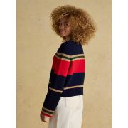 Constance Multistripe Cotton Knitted Cardigan