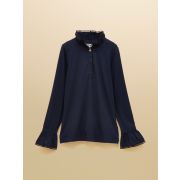 Kate Long Sleeve Frilled Neck Top