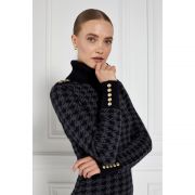 Heritage Jumper Dress - Grey Houndstooth