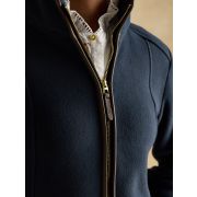 Heritage Navy Regular Zip Through Fleece