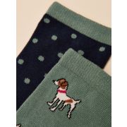 Everyday 2 Pack Cotton Blend Socks