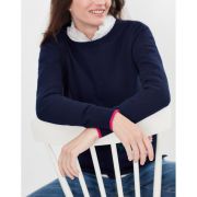 Miranda Luxe Embellished Intarsia Crew Neck Jumper