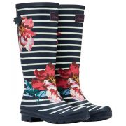 Joules Printed Tall Wellies With Adjustable Back Gusset 212644Joules