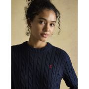 Classic Cable Cotton Crew Neck Jumper