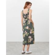 Kimia Button Through Strappy Dress With Waist Tie