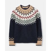 Etta Navy Fair Isle Jumper