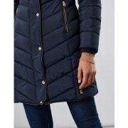 Cherington Chevron Quilted Longline Padded Coat