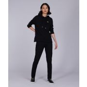 Ladies Grid Overlayer Hoodie
