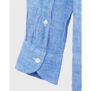 Ladies Oversized Linen Chambray Shirt