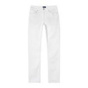 Slim Fit White Jeans