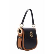 Chelsea Saddle Bag (Black/Tan)