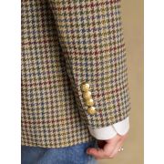 Hackmore Grey Check Relaxed Fit Tweed Wool Blend Blazer