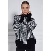 Kingsbury Cape Knit - Houndstooth