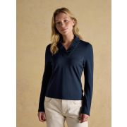 Heidi Long Sleeve Frill Neck Jersey Top