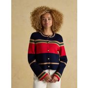 Constance Multistripe Cotton Knitted Cardigan