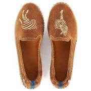 Saint Tropez Embroidered Suede Espadrilles