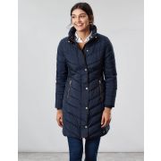 Cherington Chevron Quilted Longline Padded Coat
