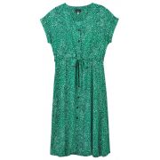 Yasmine Button Through V Neck Dress