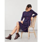 Monica L/S Long Sleeve Waisted Jersey Dress