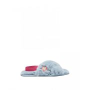 Kora Faux Fur Cross Strap Slippers