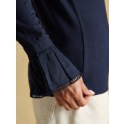 Kate Long Sleeve Frilled Neck Top