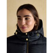 Hadlow Navy Showerproof Padded Coat with Hood