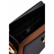 Chelsea Saddle Bag (Black/Tan)