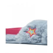 Kora Faux Fur Cross Strap Slippers