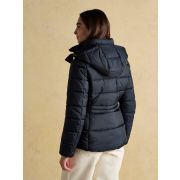 Hadlow Navy Showerproof Padded Coat with Hood