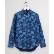 Regular Fit Indigo Power Flower Shirt
