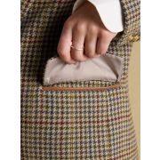 Hackmore Grey Check Relaxed Fit Tweed Wool Blend Blazer