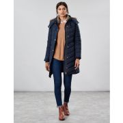 Cherington Chevron Quilted Longline Padded Coat
