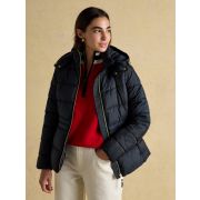 Hadlow Navy Showerproof Padded Coat with Hood
