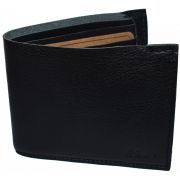 6 Card Leather Wallet- Black