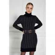 Heritage Jumper Dress - Grey Houndstooth