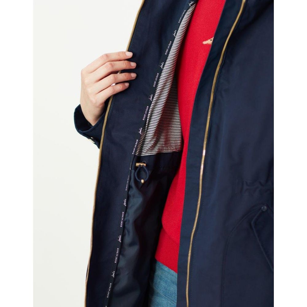 Joules Shoreside Coastal Waterproof A Line Coat 215005