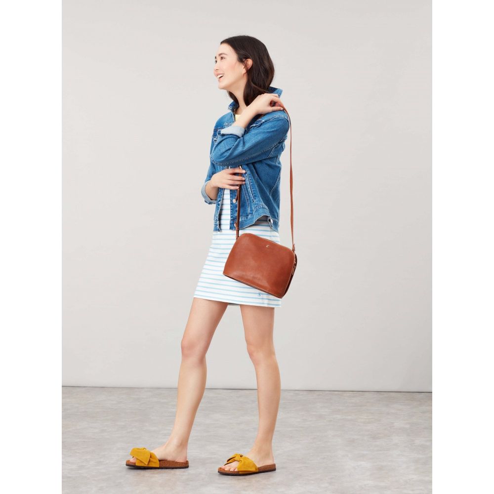 Joules Langton Dome Leather Cross Body Bag Country Edit