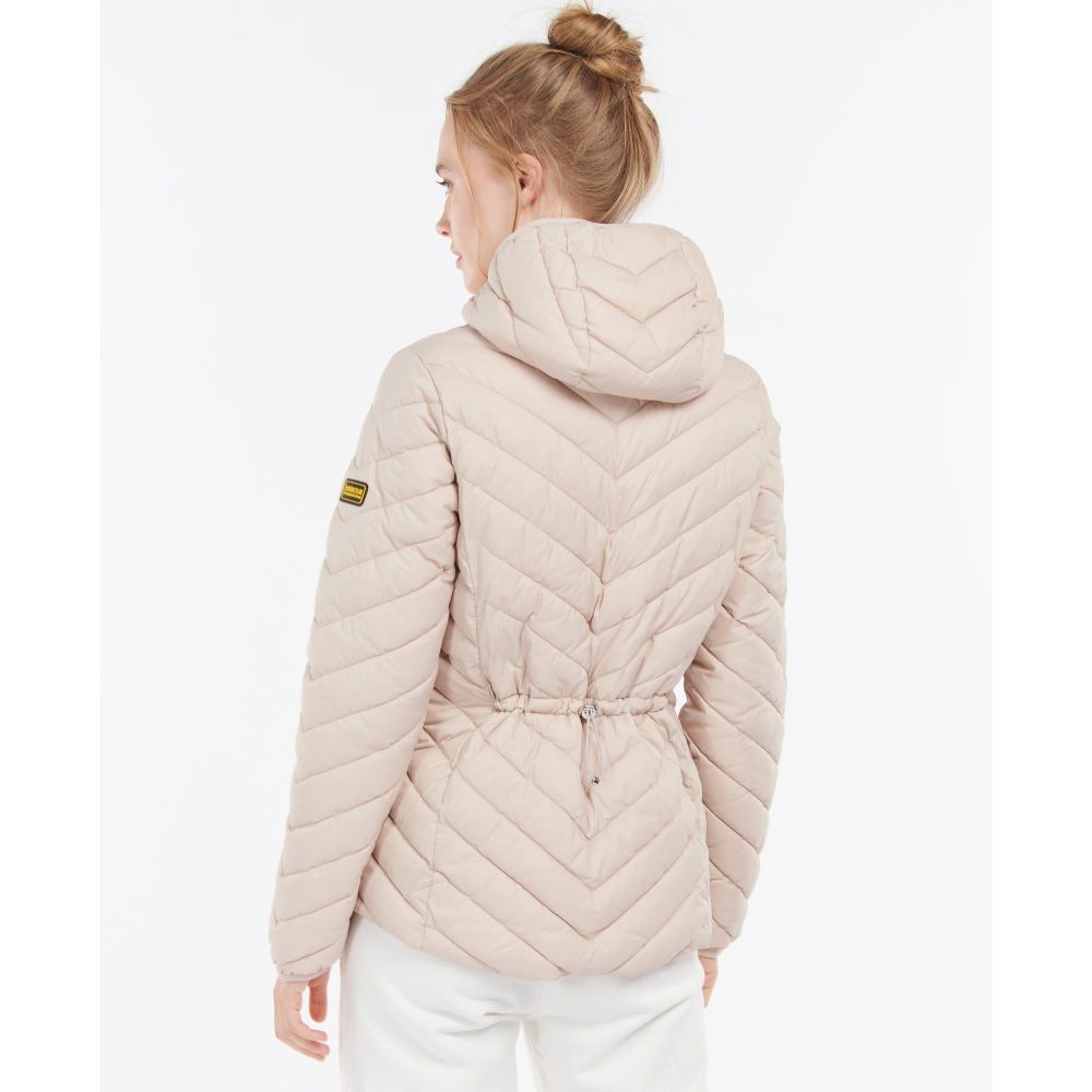 Barbour international ace cheap quilted jacket with hood