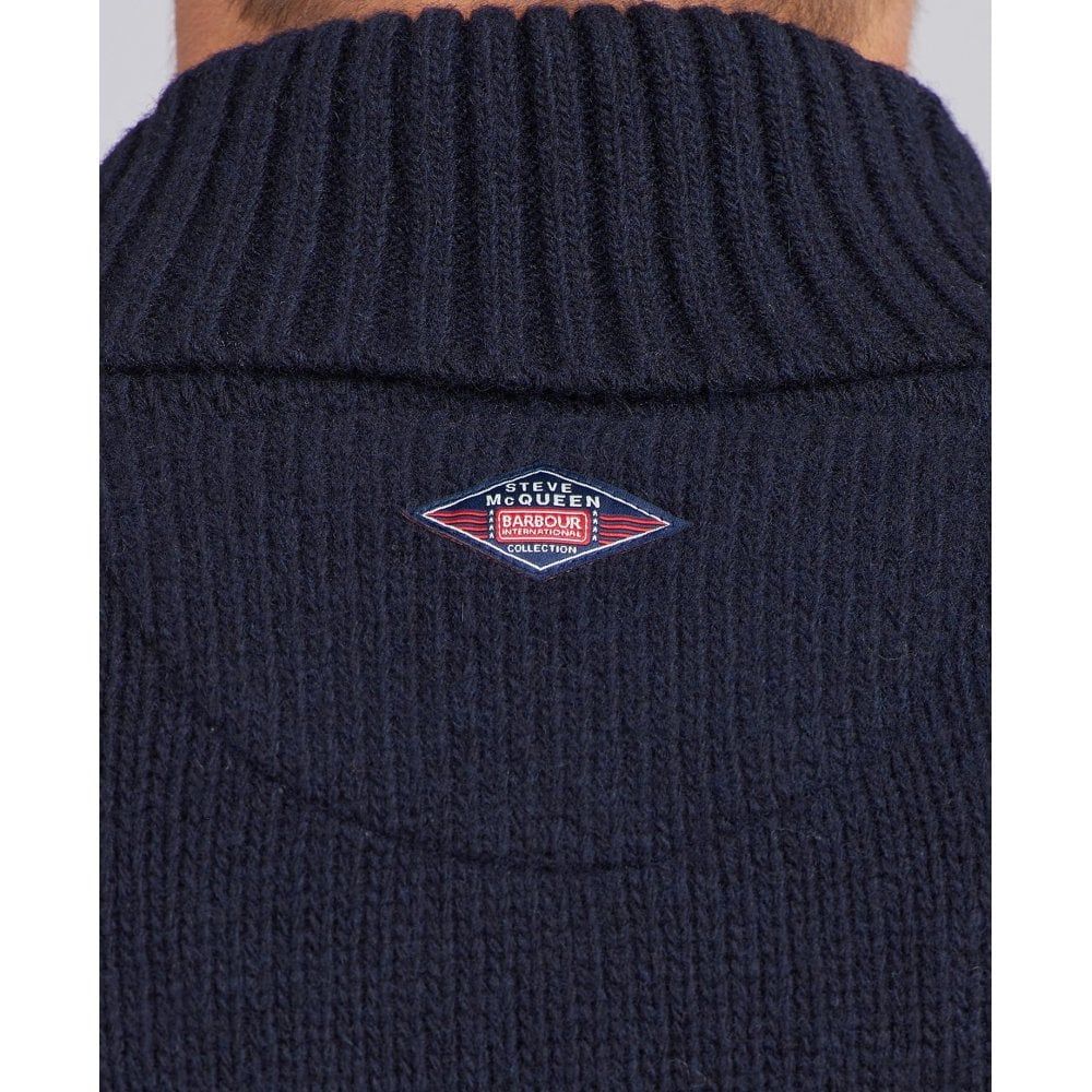 Barbour International Steve McQueen Chase Cable Knit Jumper Country Edit