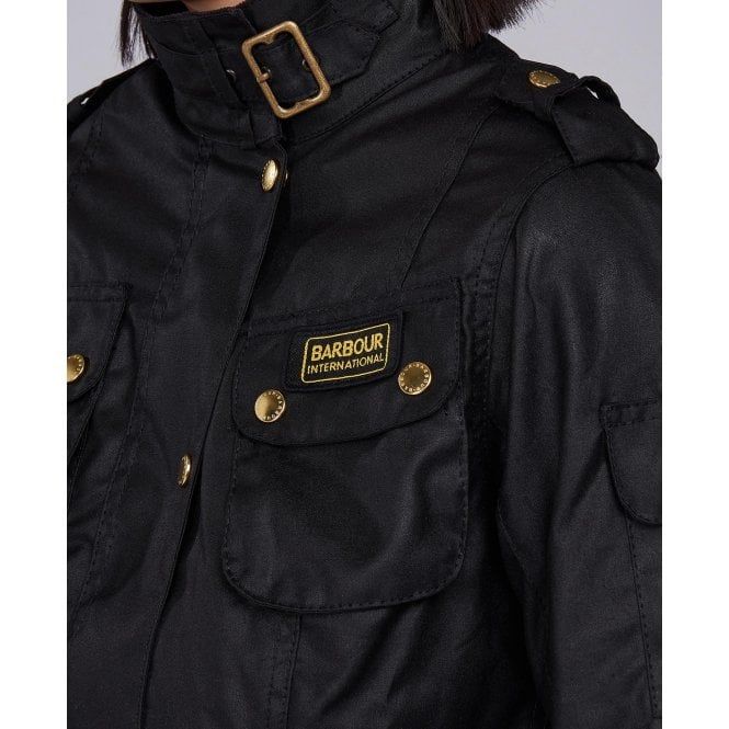 Barbour international top wax jacket ladies