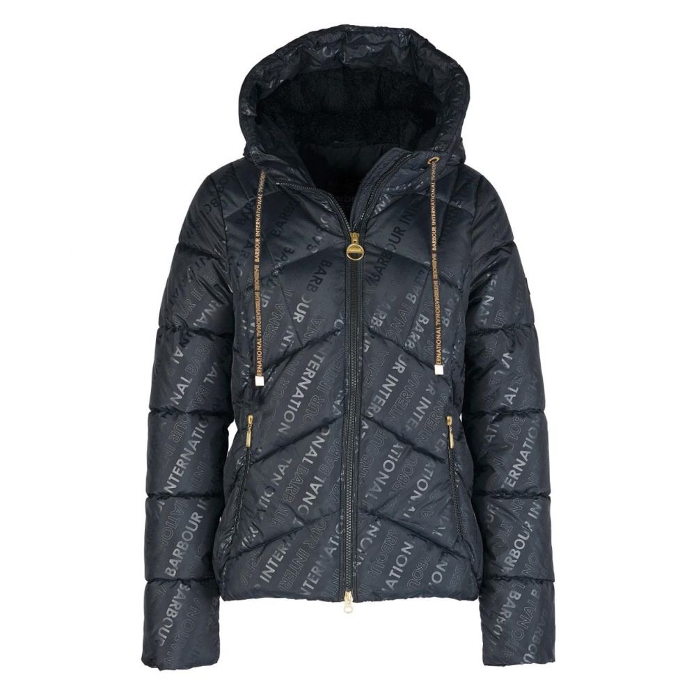 Barbour brace sales quilted jacket black